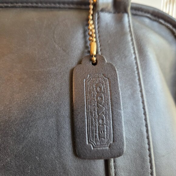 EUC Vintage Coach Soft Satchel (4055) in Black - Picture 5 of 14